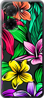 Силиконовый чехол Тропические цветы 1 для Xiaomi Redmi A5 4G - 4753u-3926 изображение 