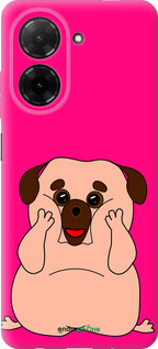 Силиконовый чехол Весёлый мопс для Xiaomi POCO C71 4G - 4908u-4146 изображение 