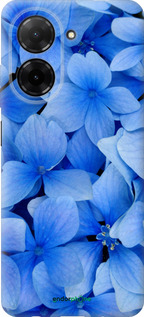 Силиконовый чехол Синие цветы для Xiaomi POCO C71 4G - 526u-4146 изображение 
