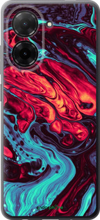 Силіконовий чехол Синя червона абстакція для Xiaomi Redmi A5 4G - 5339u-3926 изображение 