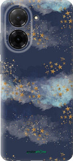 Силиконовый чехол Ночь золотые звезды для Xiaomi Redmi A5 4G - 5421u-3926 изображение 