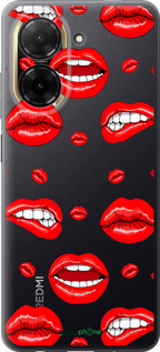 Силіконовий чехол Губи v3 для Xiaomi Redmi A5 4G - 5477u-3926 изображение 