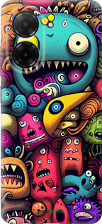 Силиконовый чехол Cмешные монстры для Xiaomi Redmi A5 4G - 5549u-3926 изображение 