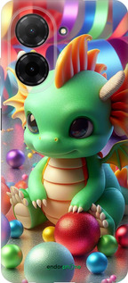 Силиконовый чехол Веселый дракончик для Xiaomi Redmi A5 4G - 5812u-3926 изображение 