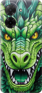 Силіконовий чехол Зелений дракон для Xiaomi Redmi A5 4G - 5816u-3926 изображение 