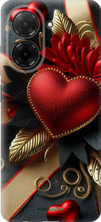 Силиконовый чехол Сердечки v2 для Xiaomi Redmi A5 4G - 5832u-3926 изображение 