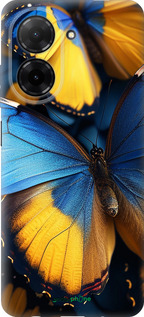 Силіконовий чехол Жовто-блакитні метелики для Xiaomi Redmi A5 4G - 6046u-3926 изображение 