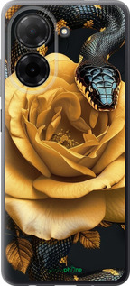 Силіконовий чехол Black snake and golden rose для Xiaomi Redmi A5 4G - 6068u-3926 изображение 