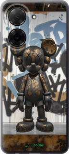 Силиконовый чехол Bronze kaws v2 для Xiaomi Redmi A5 4G - 6098u-3926 изображение 