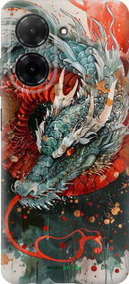 Силиконовый чехол Стихия огня для Xiaomi Redmi A5 4G - 6101u-3926 изображение 