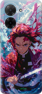 Силиконовый чехол Танджиро Камадо: Клинок рассекающий демонов для Xiaomi Redmi A5 4G - 6111u-3926 изображение 