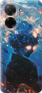 Силиконовый чехол Сатору Годжо для Xiaomi Redmi A5 4G - 6129u-3926 изображение 