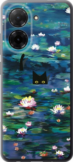 Силиконовый чехол із зображенням водяних лілій та кішок для Xiaomi Redmi A5 4G - 6257u-3926 изображение 