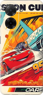 Силиконовый чехол Тачки для Xiaomi Redmi A5 4G - 6288u-3926 изображение 