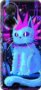 Силиконовый чехол Кот панк для Xiaomi Redmi A5 4G - 6311u-3926 изображение 