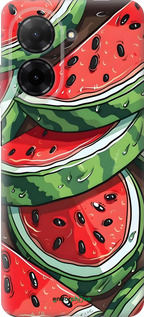 Силиконовый чехол Арбуз для Xiaomi POCO C71 4G - 6315u-4146 изображение 