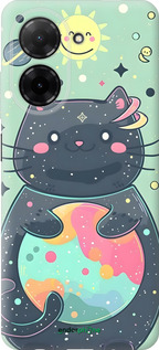 Силиконовый чехол Милый котик для Xiaomi Redmi A5 4G - 6364u-3926 изображение 