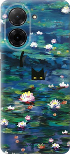 Силіконовий чехол Чохол із зображенням водяних лілій Моне та кішок для Xiaomi Redmi A5 4G - 6399u-3926 изображение 