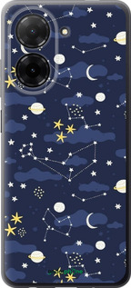 Силиконовый чехол Астрономический узор. Милый дизайн мультяшной вселенной для Xiaomi Redmi A5 4G - 6446u-3926 изображение 