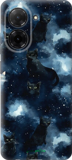 Силіконовий чехол Зображення котиків з темною аквареллю для Xiaomi Redmi A5 4G - 6521u-3926 изображение 