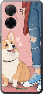 Силіконовий чехол Корги 3 для Xiaomi Redmi A5 4G - 6707u-3926 изображение 