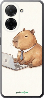 Силіконовий чехол Funny Capybara CEO Working для Xiaomi Redmi A5 4G - 6777u-3926 изображение 