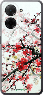 Силиконовый чехол Цветущий куст для Xiaomi Redmi A5 4G - 831u-3926 изображение 