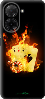 Силиконовый чехол Горящие карты для Xiaomi Redmi A5 4G - 839u-3926 изображение 