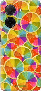 Силиконовый чехол Разноцветные дольки лимона для Xiaomi POCO C71 4G - 861u-4146 изображение 