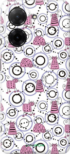 Силиконовый чехол Смешные коты для Xiaomi Redmi A5 4G - 907u-3926 изображение 