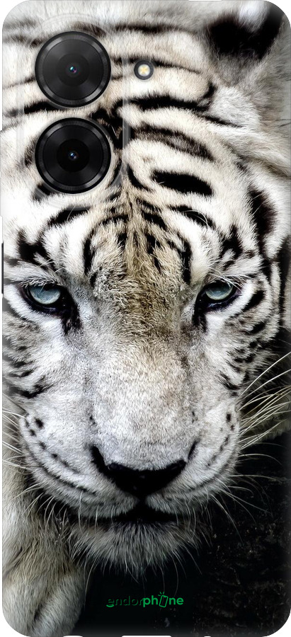 Силиконовый чехол Грустный белый тигр для Xiaomi POCO C71 4G - 106u-4146 изображение 