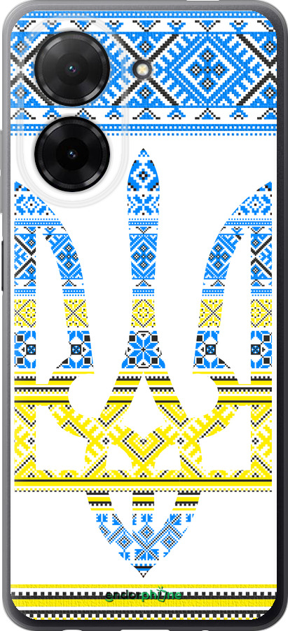 Силиконовый чехол Герб - вышиванка желто-голубая для Xiaomi Redmi A5 4G - 1197u-3926 изображение 