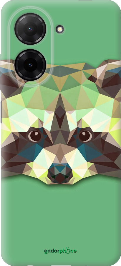 Силиконовый чехол Енот для Xiaomi POCO C71 4G - 1217u-4146 изображение 