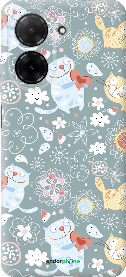 Силиконовый чехол Котята v3 для Xiaomi Redmi A5 4G - 1223u-3926 изображение 