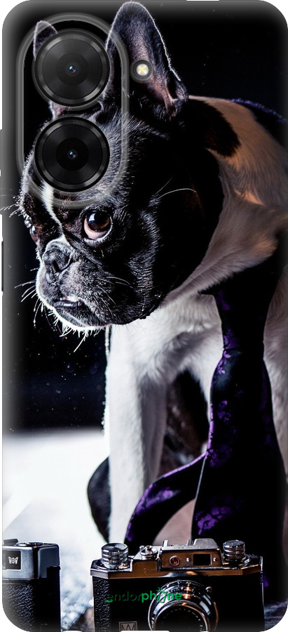 Силиконовый чехол Бульдог-фотограф для Xiaomi Redmi A5 4G - 142u-3926 изображение 