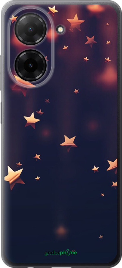 Силиконовый чехол Падающие звезды для Xiaomi POCO C71 4G - 3974u-4146 изображение 