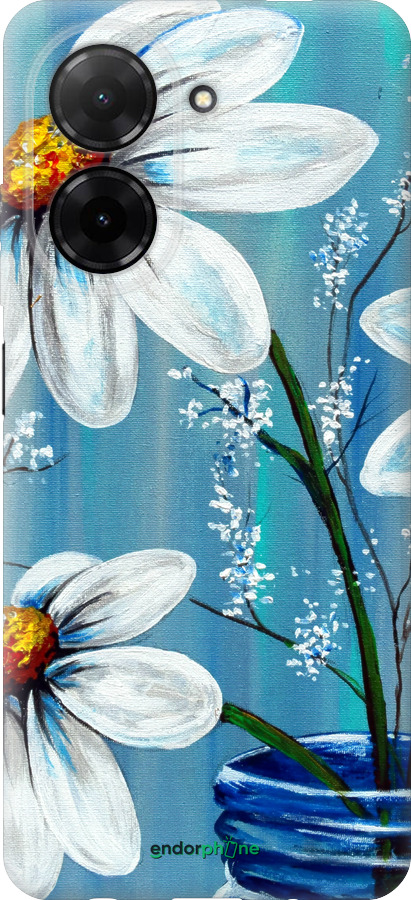 Силіконовий чехол Красиві арт-ромашки для Xiaomi Redmi A5 4G - 4031u-3926 изображение 