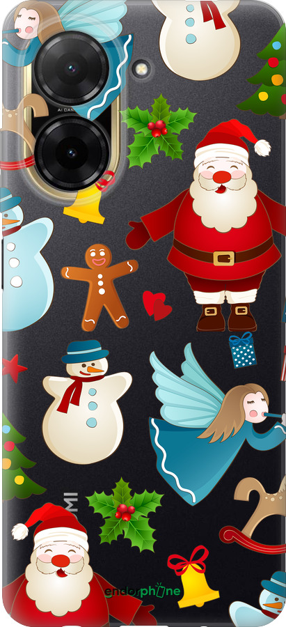 Силіконовий чехол Новорічний 1 для Xiaomi Redmi A5 4G - 4614u-3926 изображение 