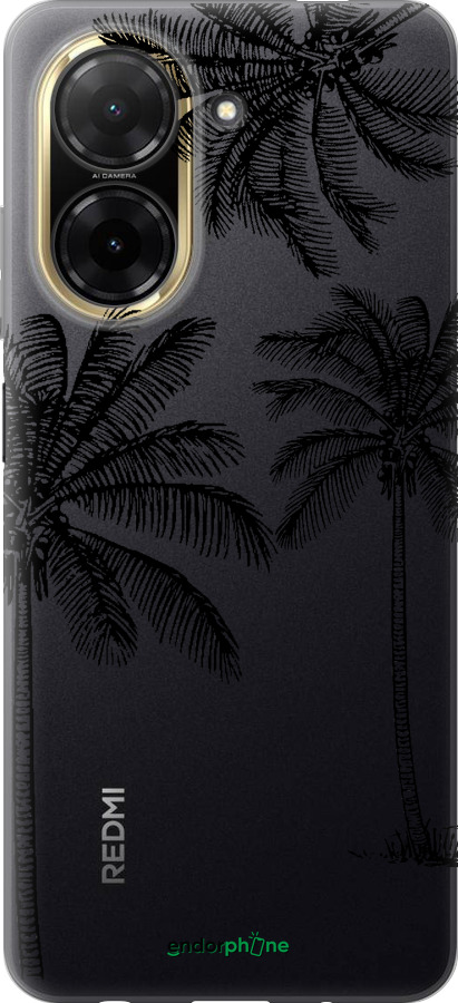 Силиконовый чехол Пальмы1 для Xiaomi Redmi A5 4G - 4634u-3926 изображение 