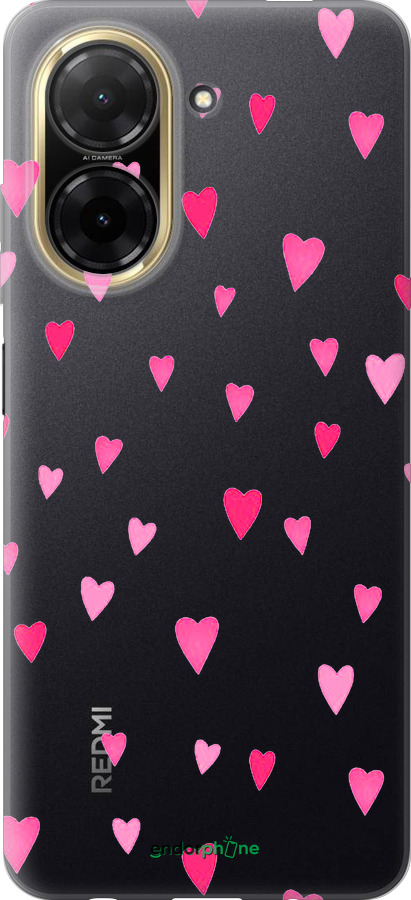 Силиконовый чехол Сердечки 2 для Xiaomi Redmi A5 4G - 4763u-3926 изображение 