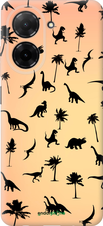 Силиконовый чехол Динозаврики 1 для Xiaomi Redmi A5 4G - 4772u-3926 изображение 