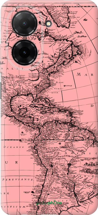 Силиконовый чехол Карта для Xiaomi Redmi A5 4G - 4794u-3926 изображение 