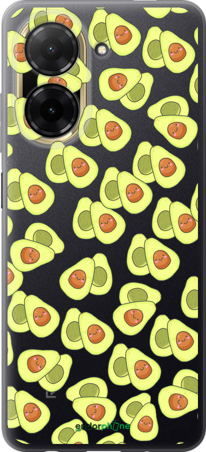 Силиконовый чехол Весёлые авокадо для Xiaomi Redmi A5 4G - 4799u-3926 изображение 
