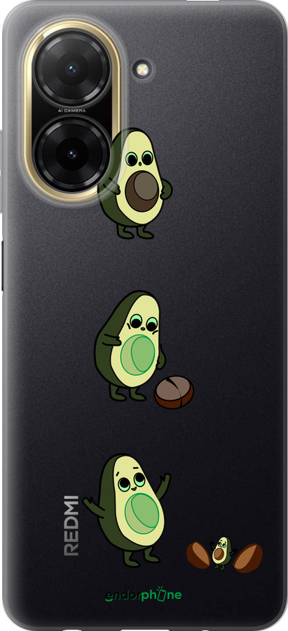 Силиконовый чехол Авокадо 1 для Xiaomi Redmi A5 4G - 4857u-3926 изображение 
