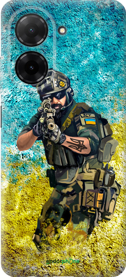 Силиконовый чехол Воин ЗСУ для Xiaomi Redmi A5 4G - 5311u-3926 изображение 