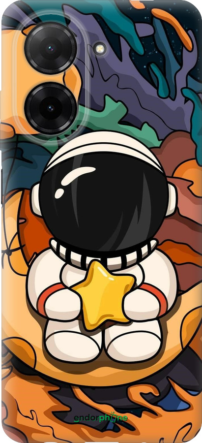 Силиконовый чехол Астронавт и звезда для Xiaomi Redmi A5 4G - 5326u-3926 изображение 