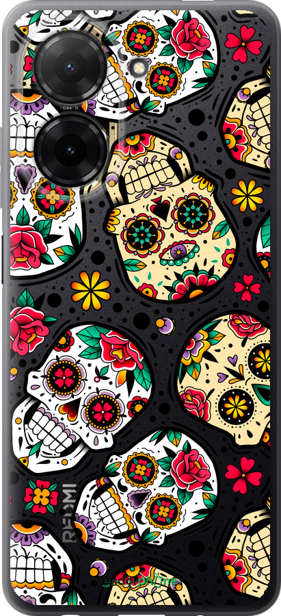 Силіконовий чехол Черепи для Xiaomi Redmi A5 4G - 5471u-3926 изображение 