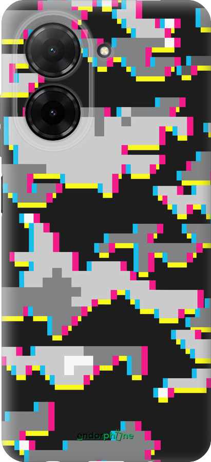 Силиконовый чехол Пиксельный камуфляж для Xiaomi Redmi A5 4G - 5481u-3926 изображение 