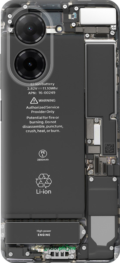 Силиконовый чехол Детали смартфона для Xiaomi Redmi A5 4G - 5487u-3926 изображение 