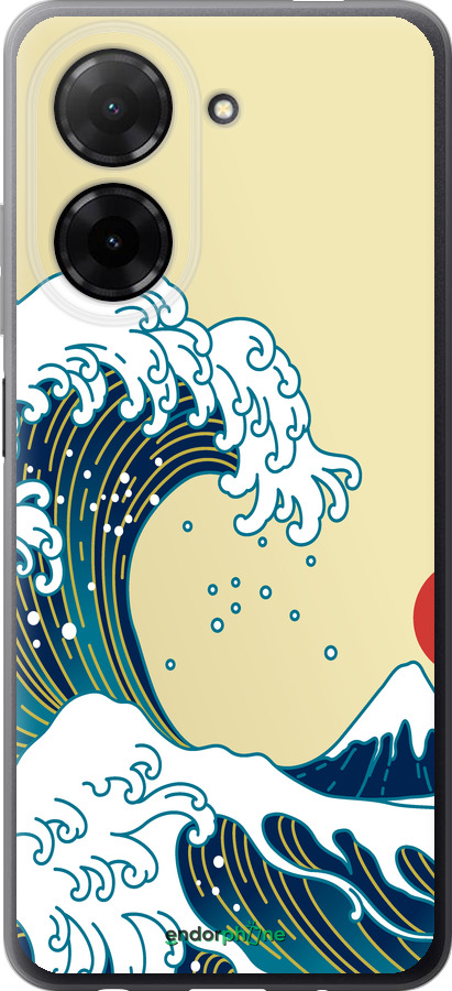 Силиконовый чехол Японские волны для Xiaomi Redmi A5 4G - 5533u-3926 изображение 